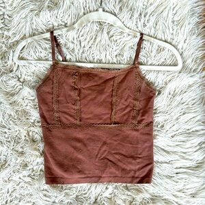 BDG urban outfitters brown small y2K lace tank top